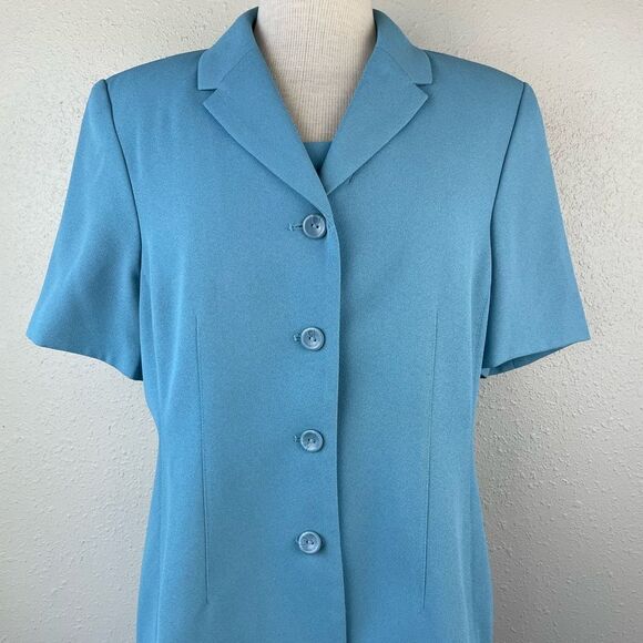 Karen Scott Matching Two Piece Blazer and Dress Size 14 EUC - Picture 2 of 10